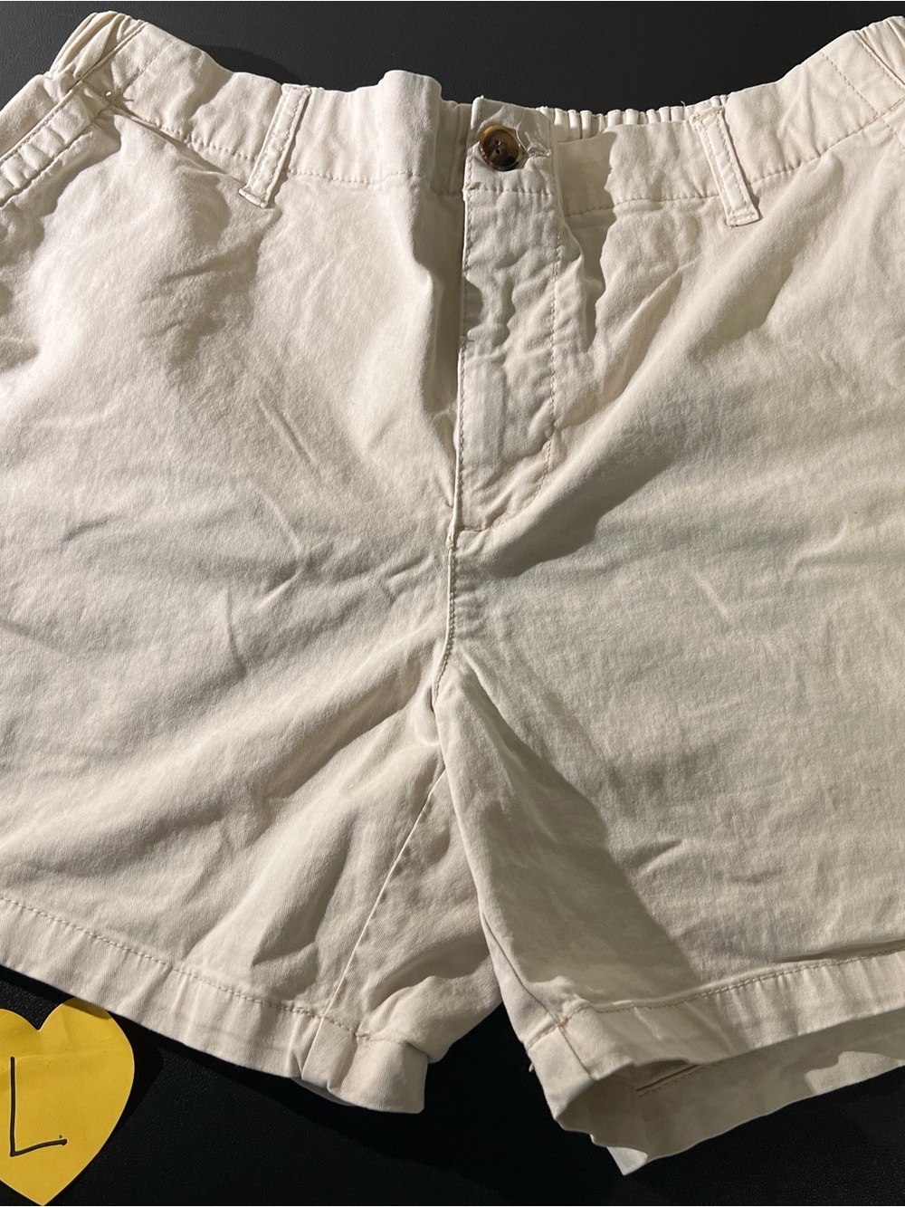 Old Navy Cream Flat-Front Men’s Shorts